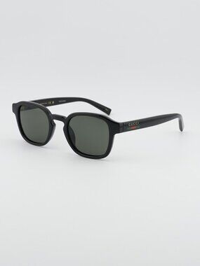 Gucci GG2106S 001 Men Sunglasses Black Square Frame, Grey Lenses